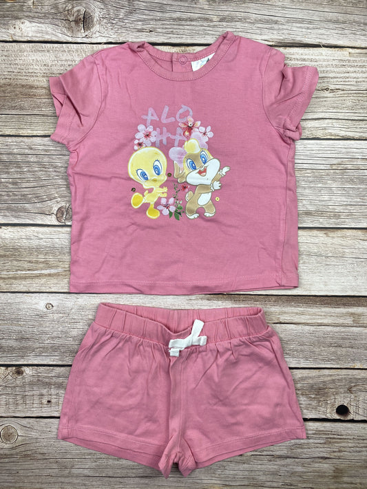 Set t-shirt manica corta e pantaloncino