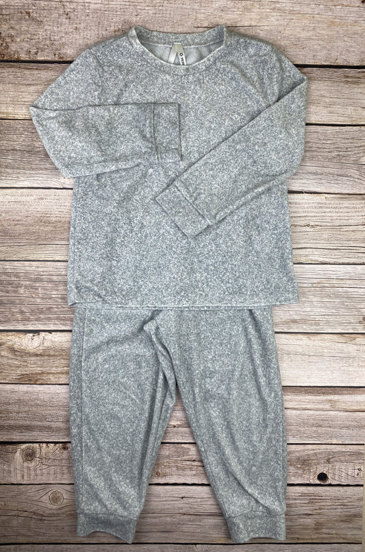 Set felpa girocollo e pantalone