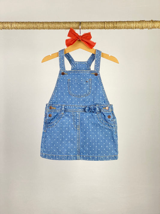 Salopette in jeans con gonna