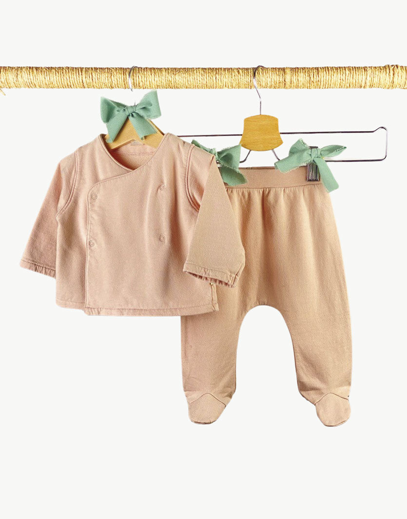 Set con felpa con pantalone con piedini