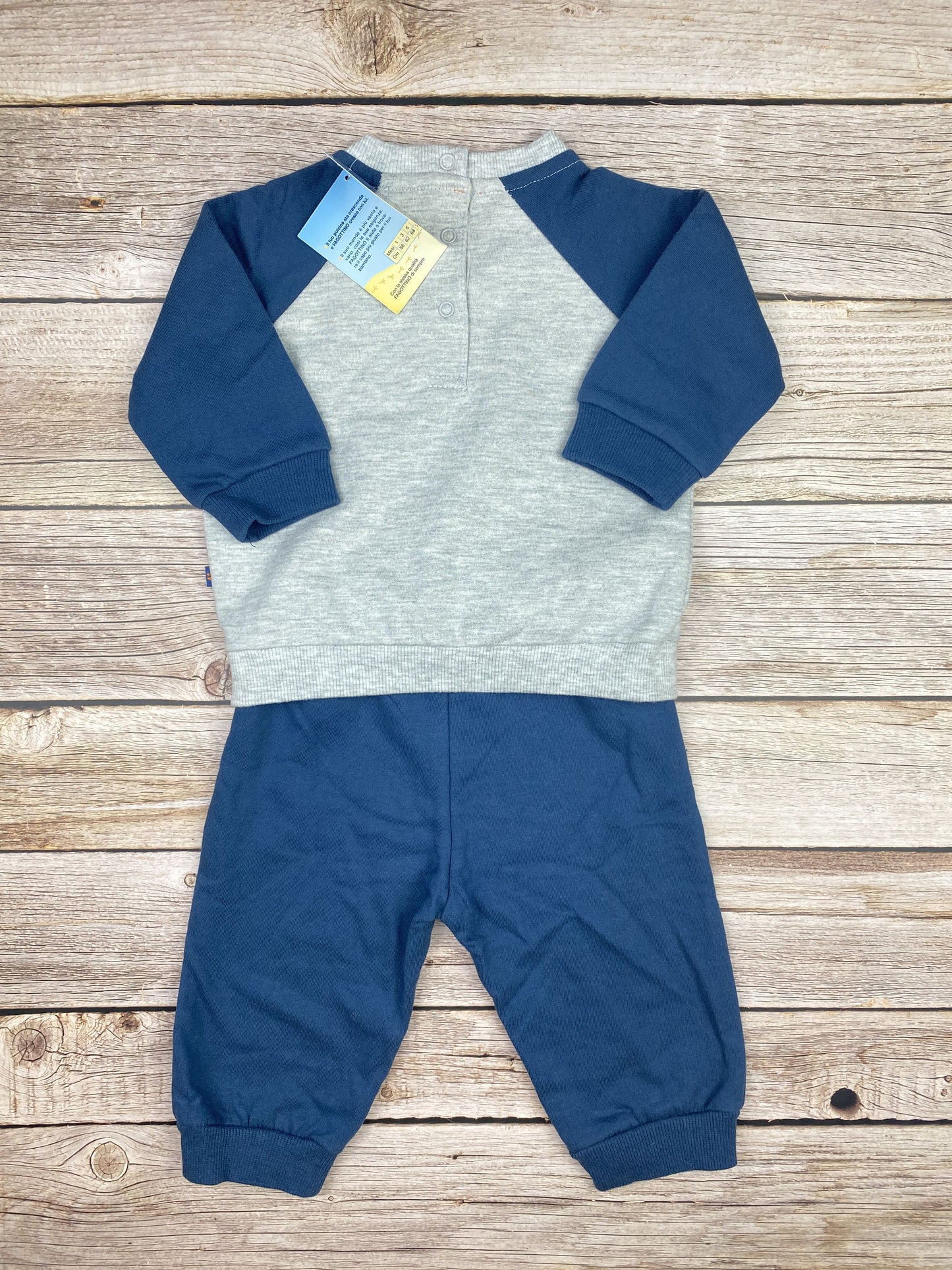 Set felpa girocollo e pantalone