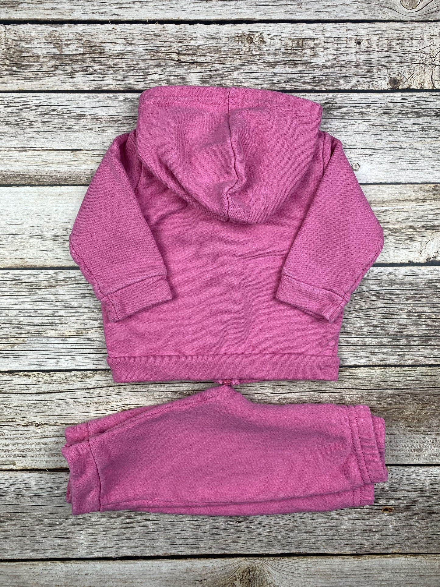 Set felpa con zip e cappuccio e pantalone