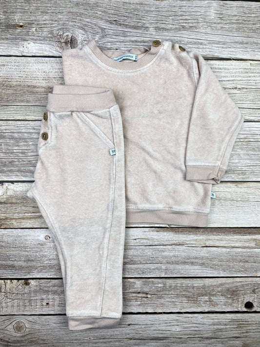 Set felpa e pantalone in ciniglia