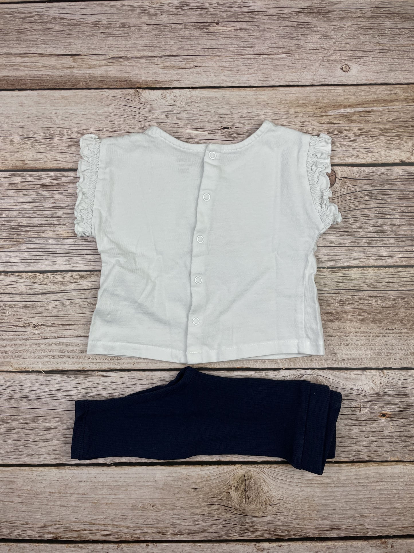 Set t-shirt manica corta e pantalone leggins
