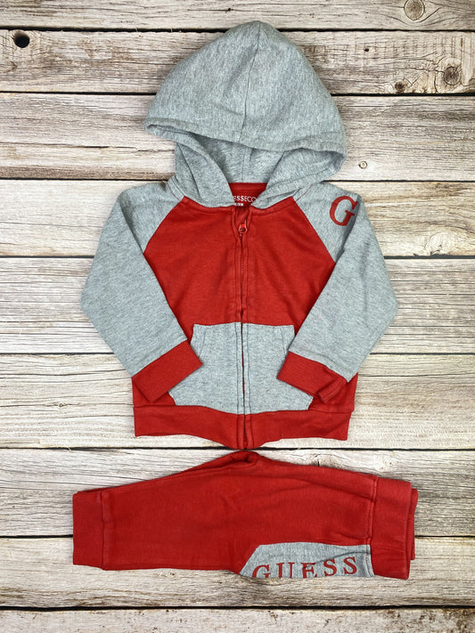 Set felpa con zip e cappuccio e pantalone