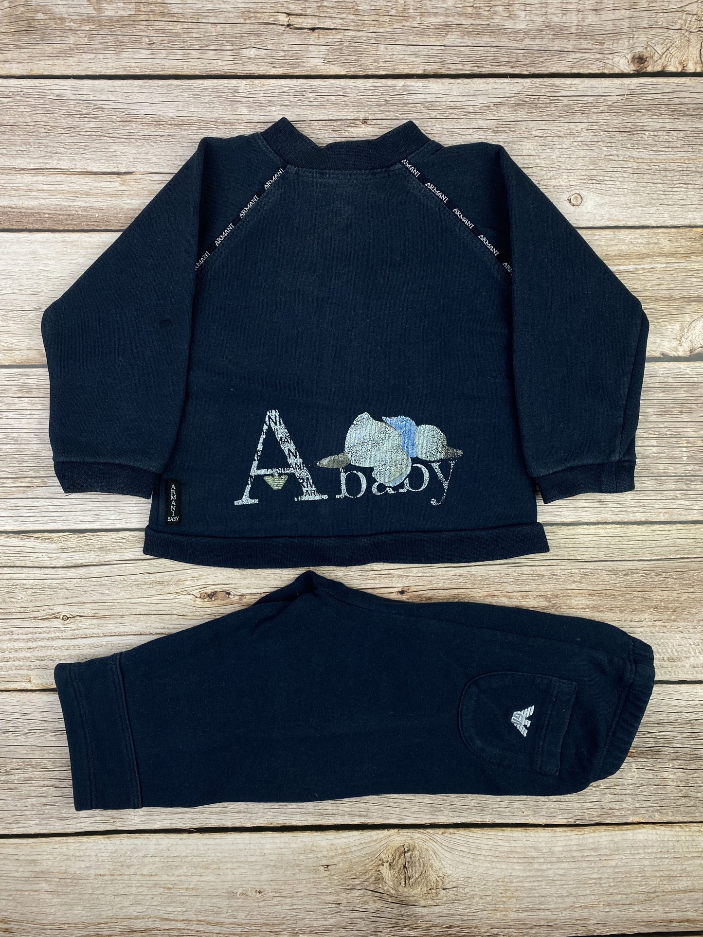 Set felpa girocollo con zip e pantalone