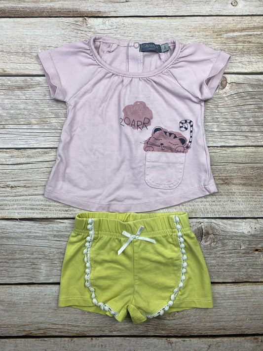 Set t-shirt manica corta e pantaloncino