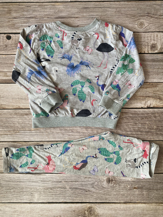 Set felpa girocollo e pantalone