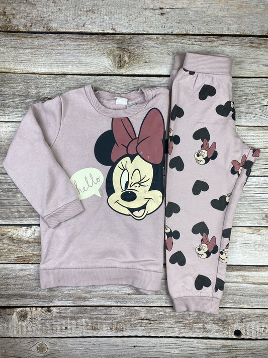 Set felpa girocollo e pantalone