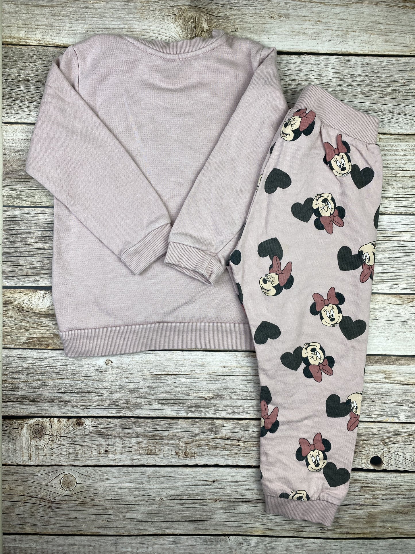 Set felpa girocollo e pantalone