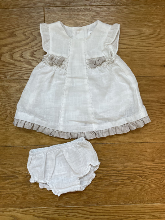 Set vestito senza manica e copri pannolino