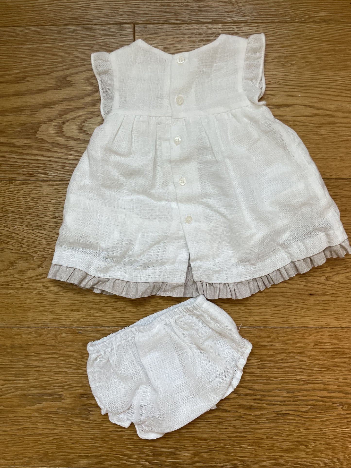 Set vestito senza manica e copri pannolino