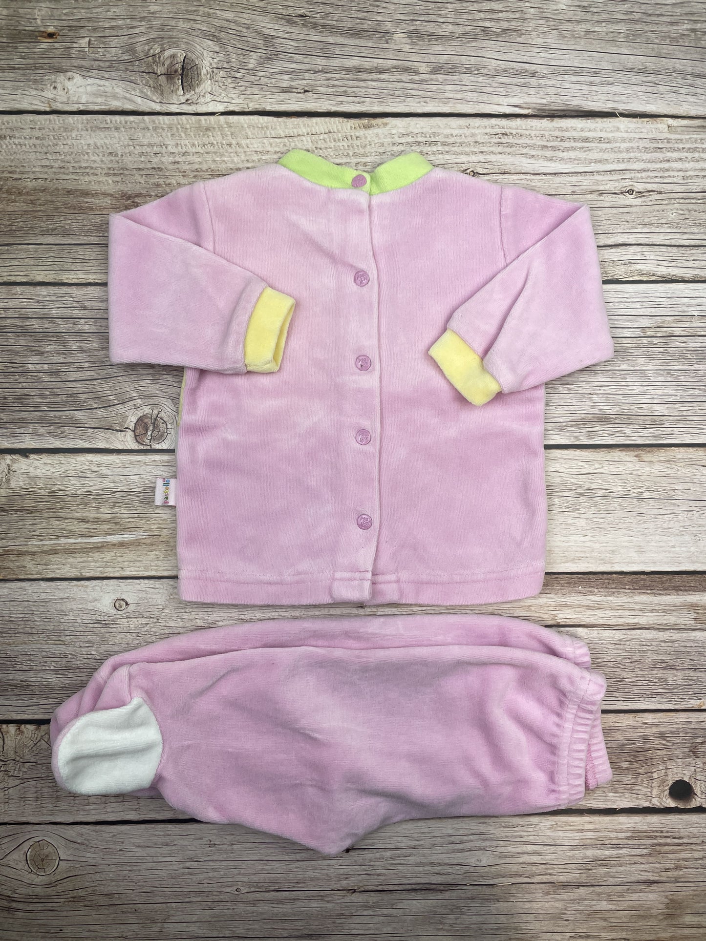 Set felpa girocollo e pantalone