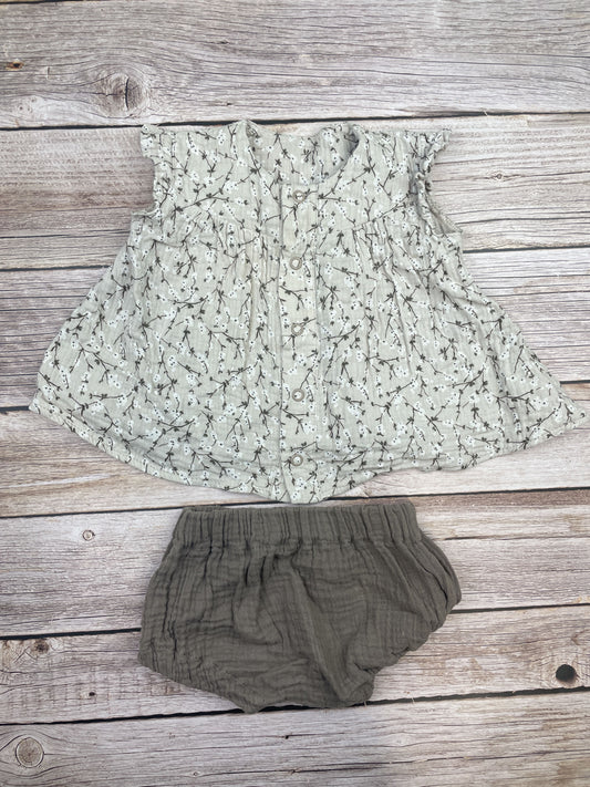 Set t-shirt senza manica e pantaloncino