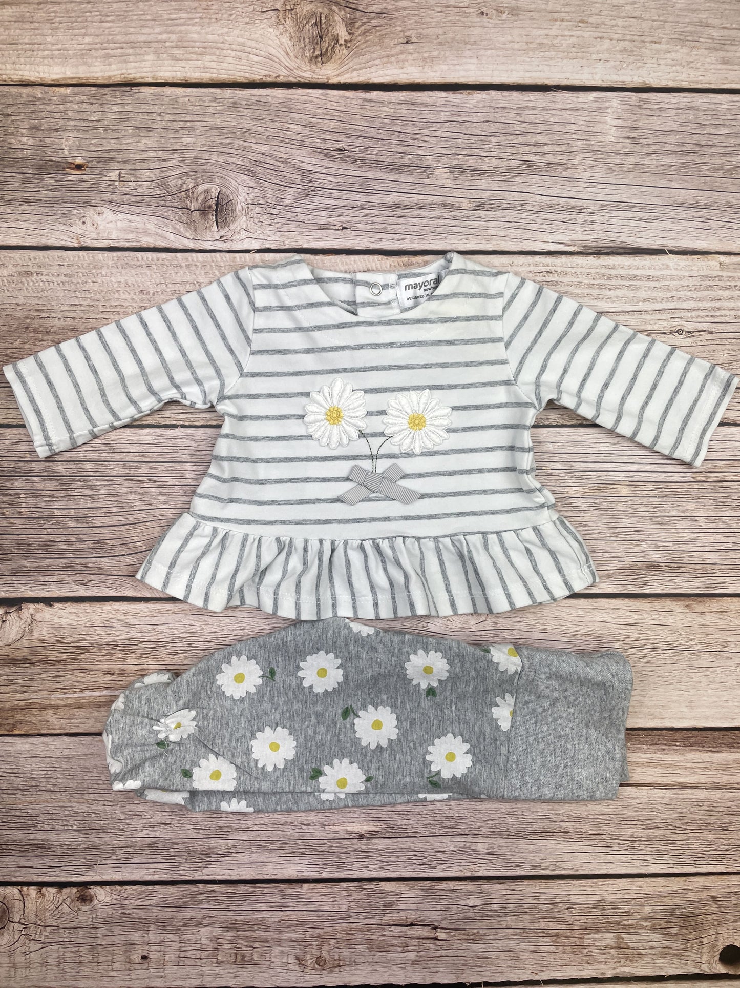 Set t-shirt manica lunga e pantalone con piedini