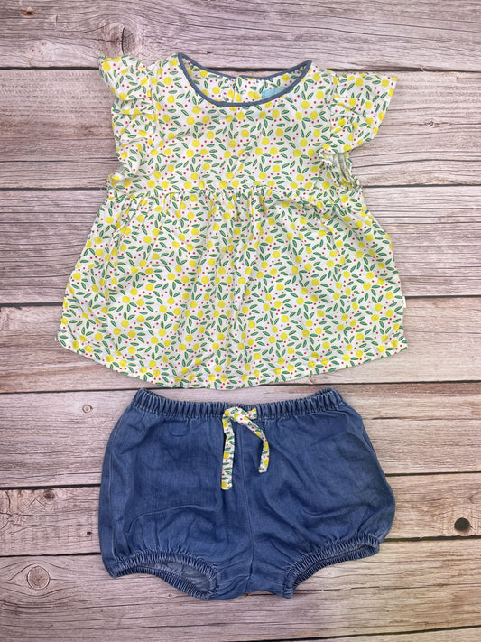 Set t-shirt manica corta e pantaloncino