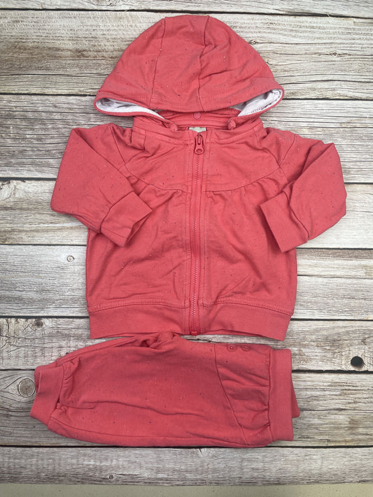 Set felpa con zip e cappuccio e pantalone