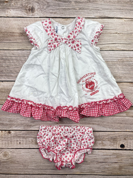 Set vestito manica corta e copripannolino