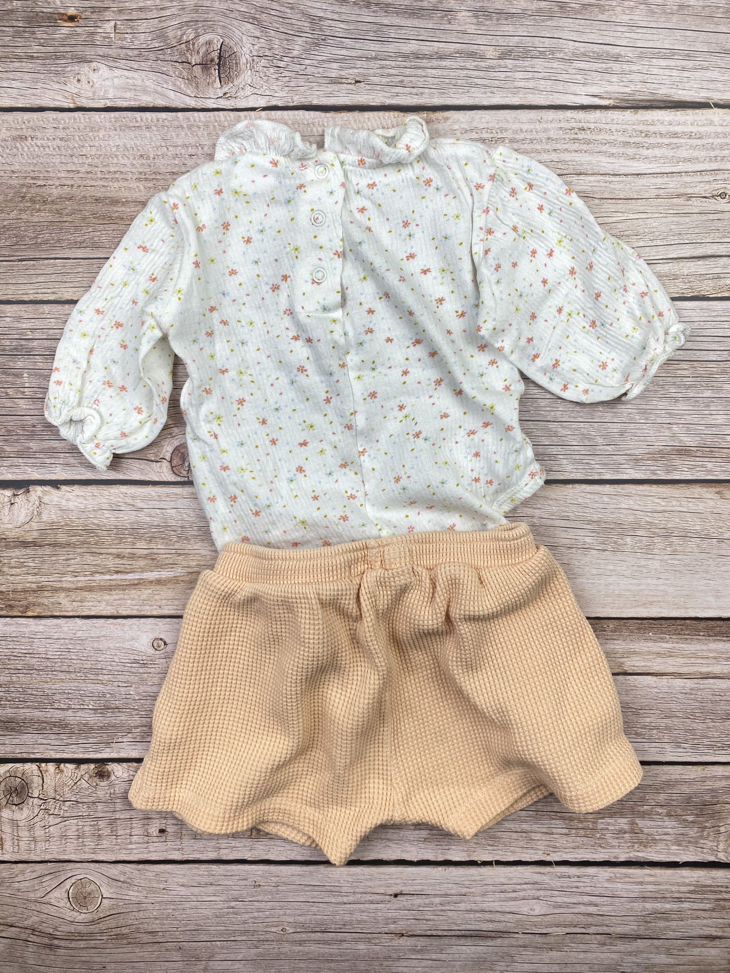 Set body manica lunga e pantaloncino