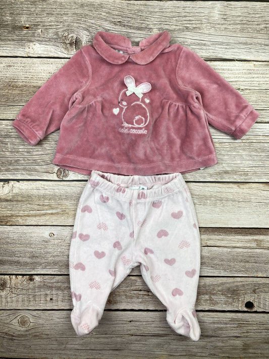 Set felpa e pantalone con piedini