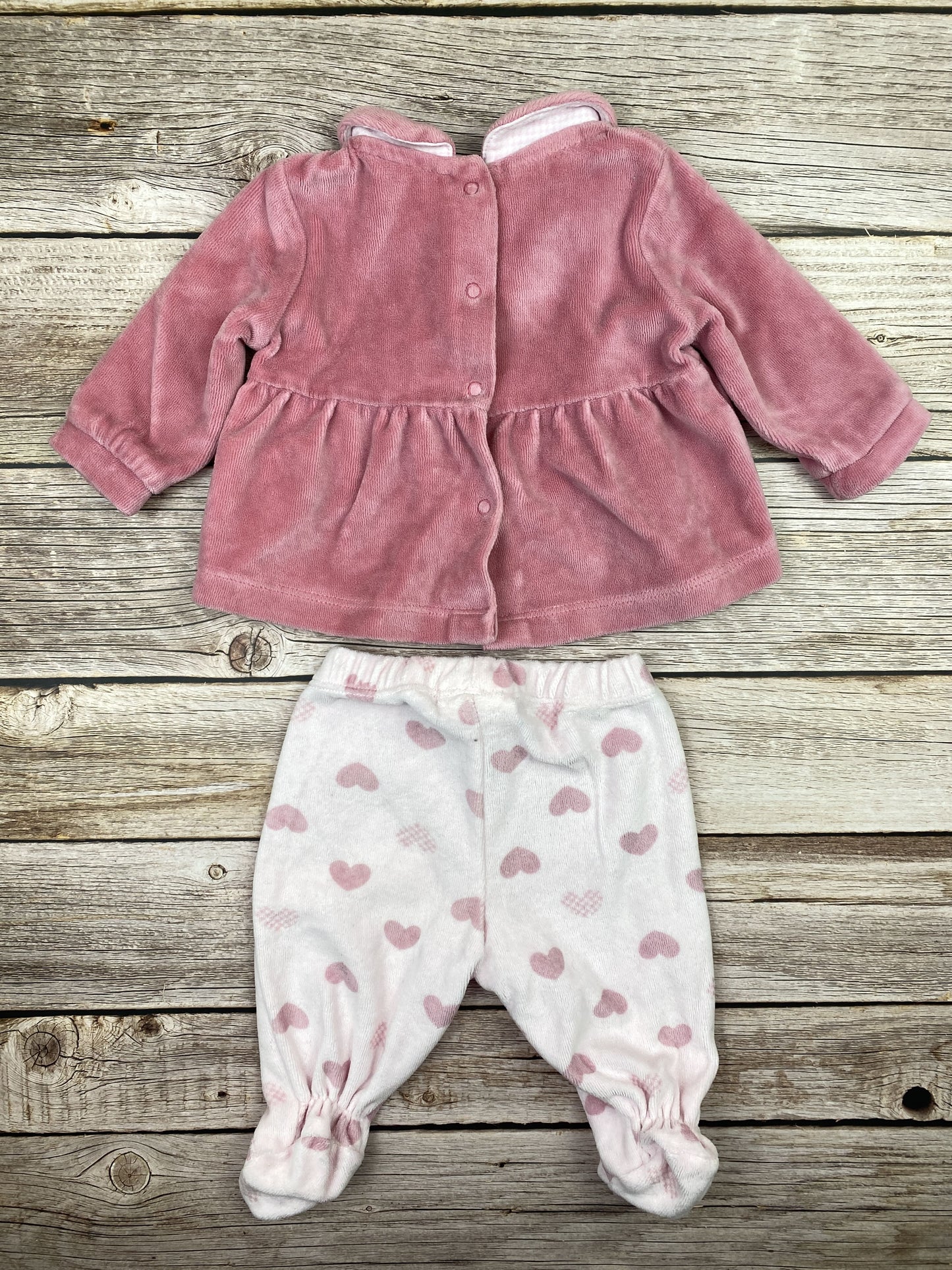 Set felpa e pantalone con piedini