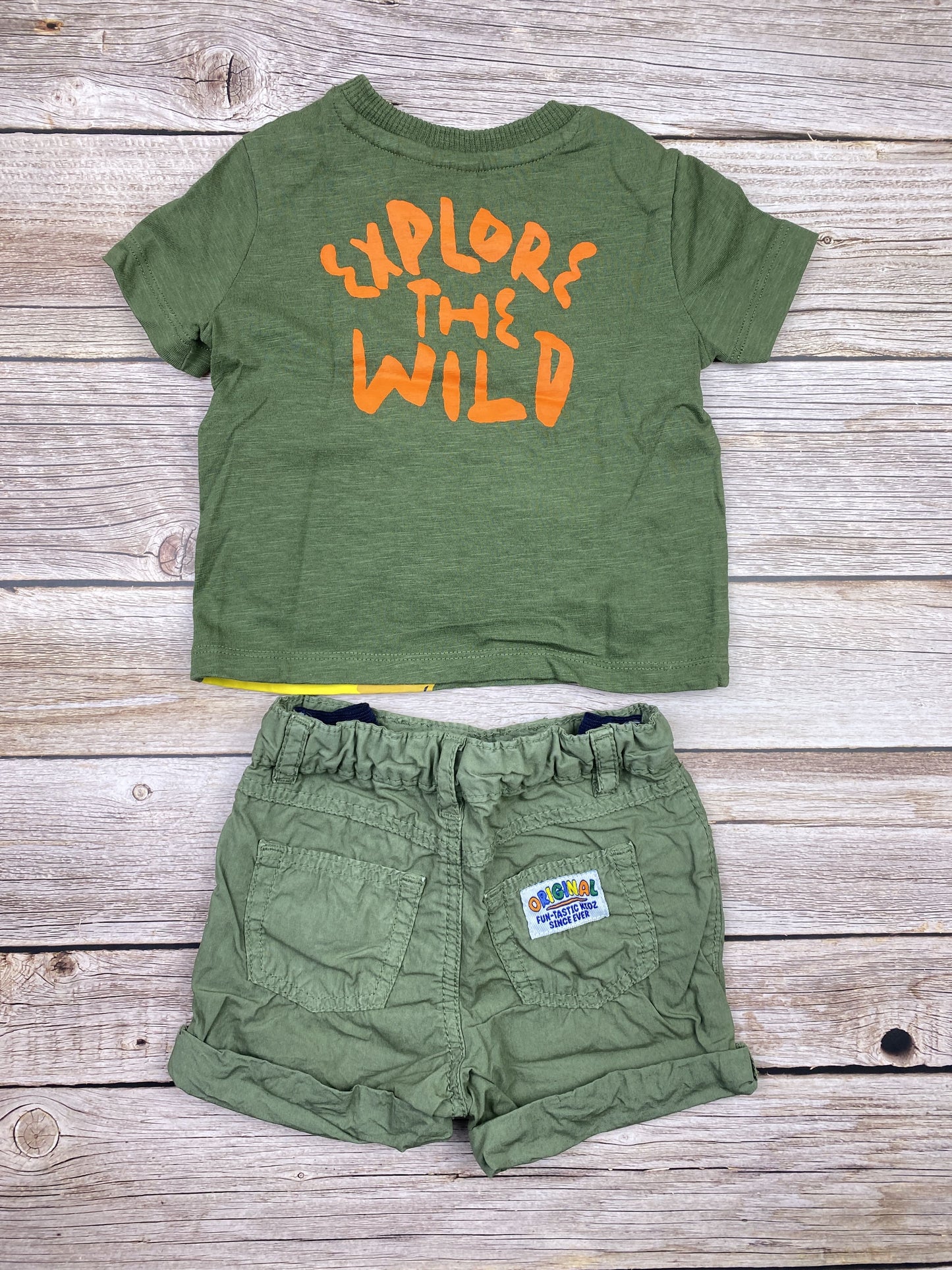 Set t-shirt manica corta e pantaloncino