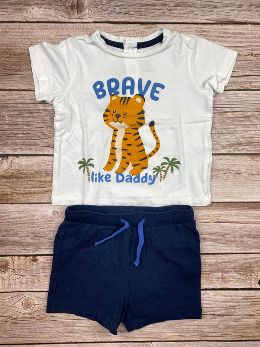 Set t-shirt manica corta e pantaloncino