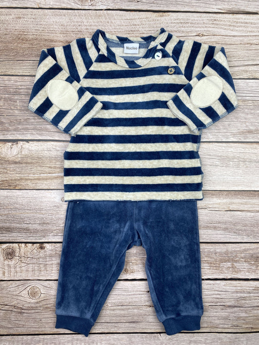 Set felpa girocollo e pantalone