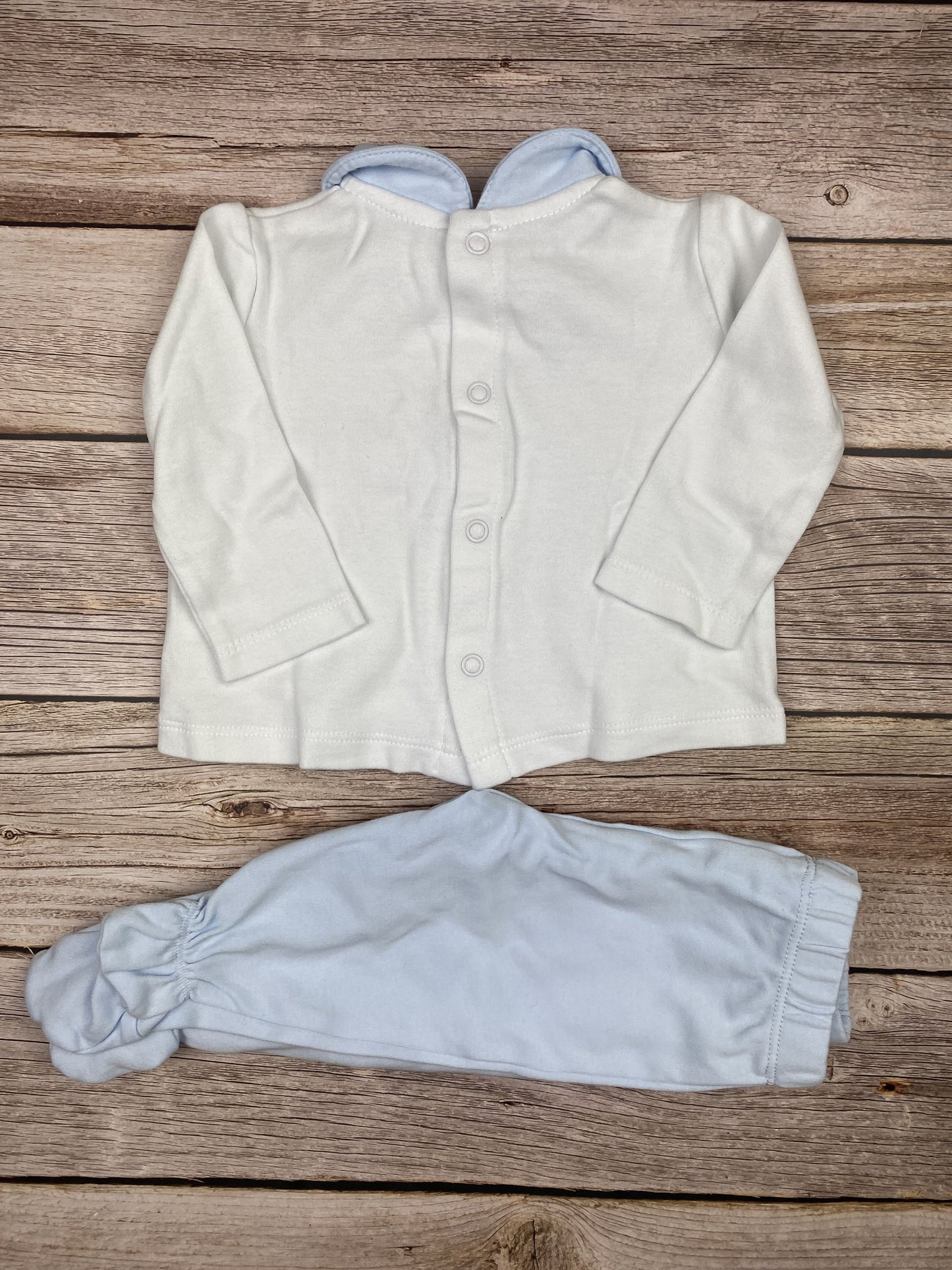 Set t-shirt manica lunga e pantalone con piedini