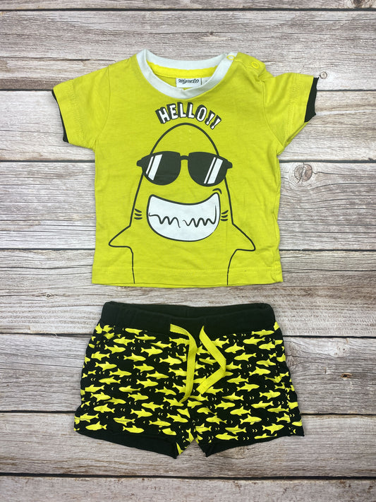 Set t-shirt manica corta e pantaloncino