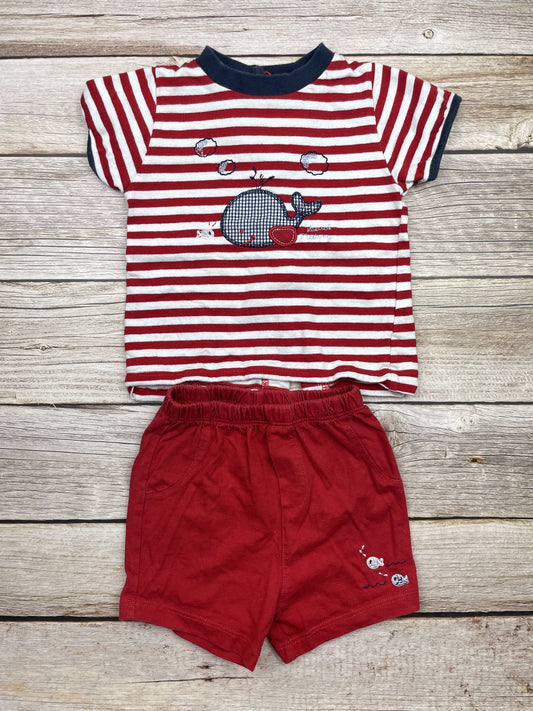 Set t-shirt manica corta e pantaloncino