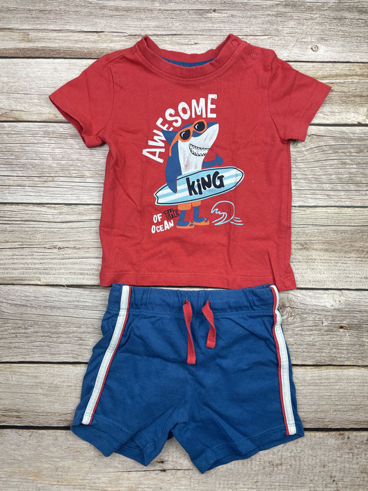 Set t-shirt manica corta e pantaloncino