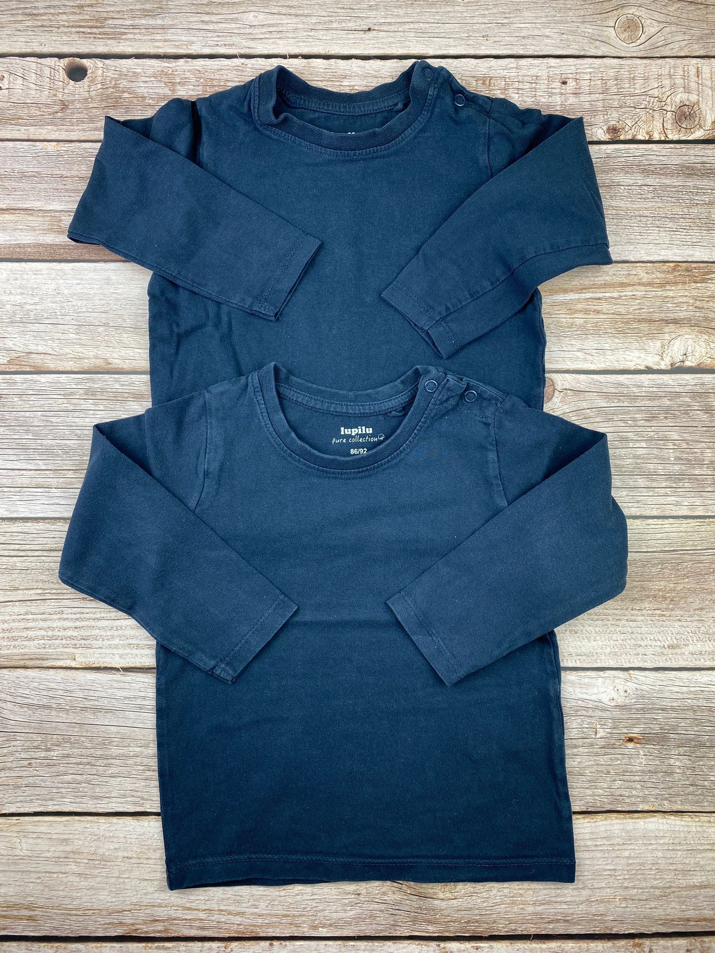 Set due t-shirt manica lunga