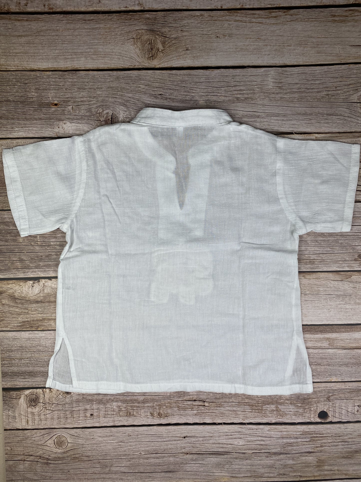 Camicia manica corta in lino