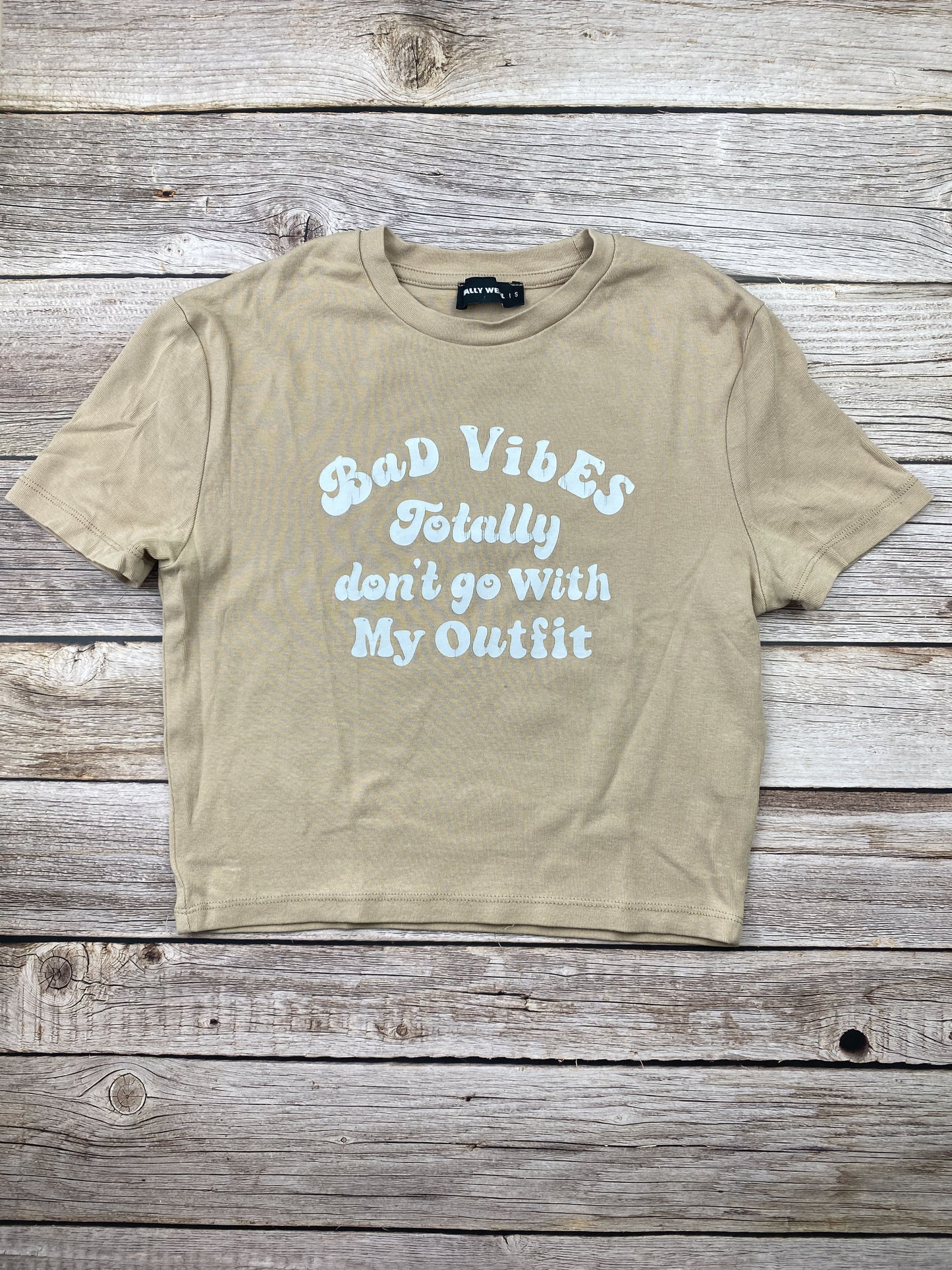 T-shirt crop top manica corta
