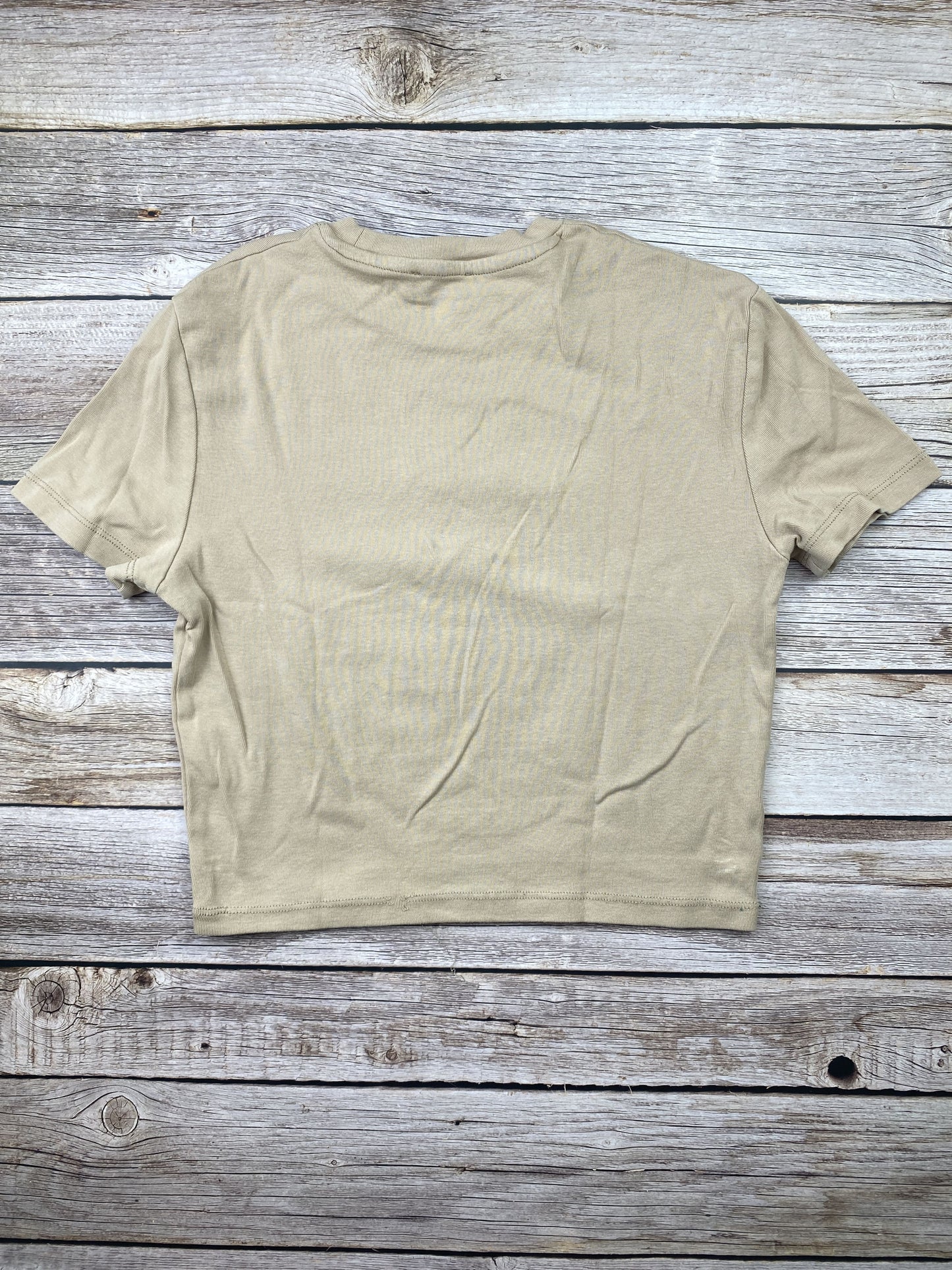 T-shirt crop top manica corta
