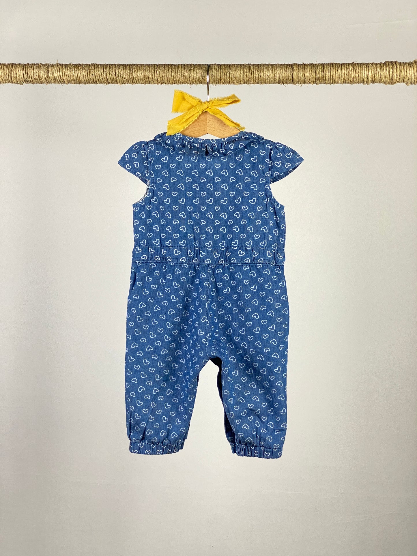 Tuta intera in jeans leggero