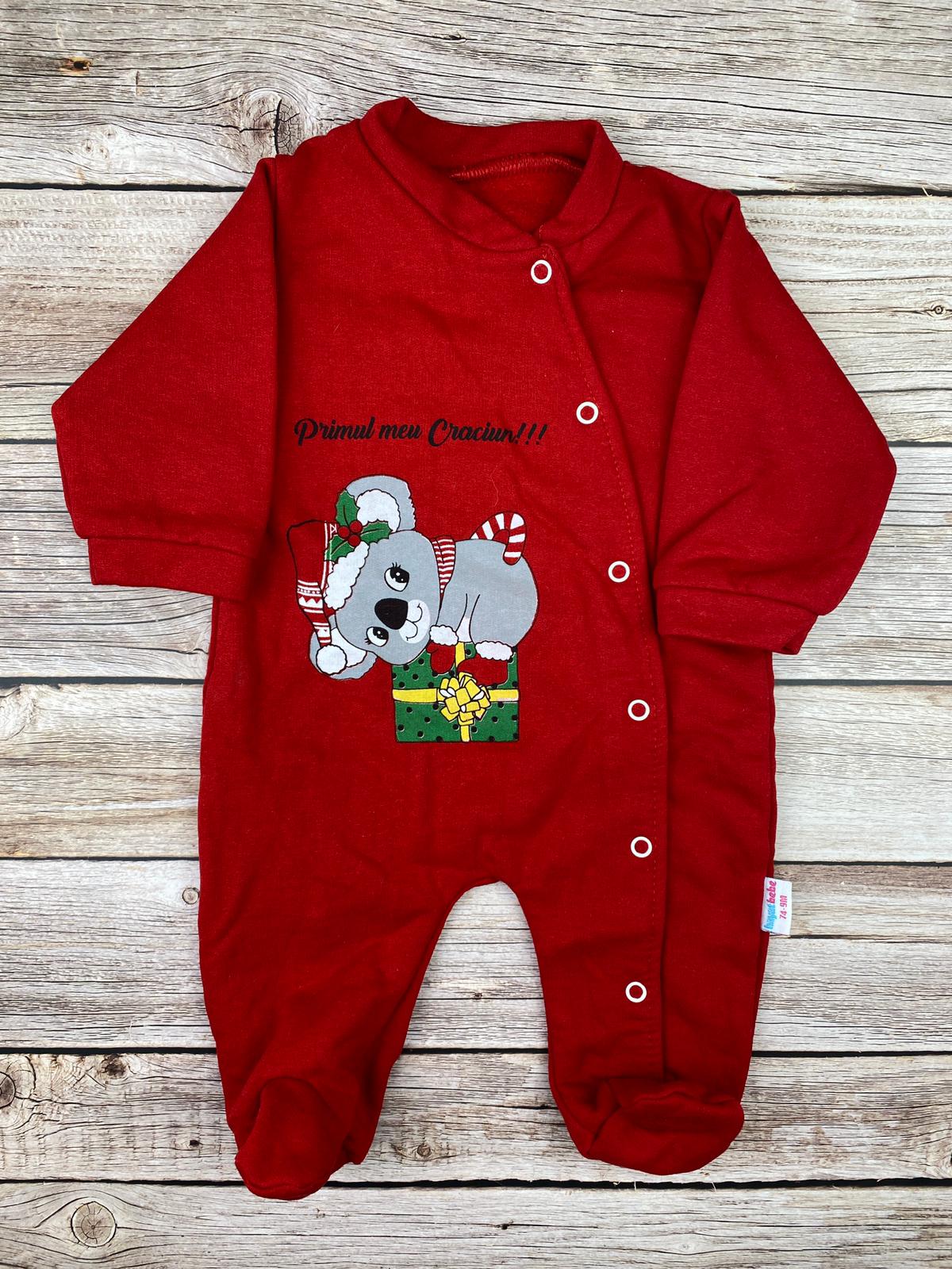 Tutina con piedini Natalizia