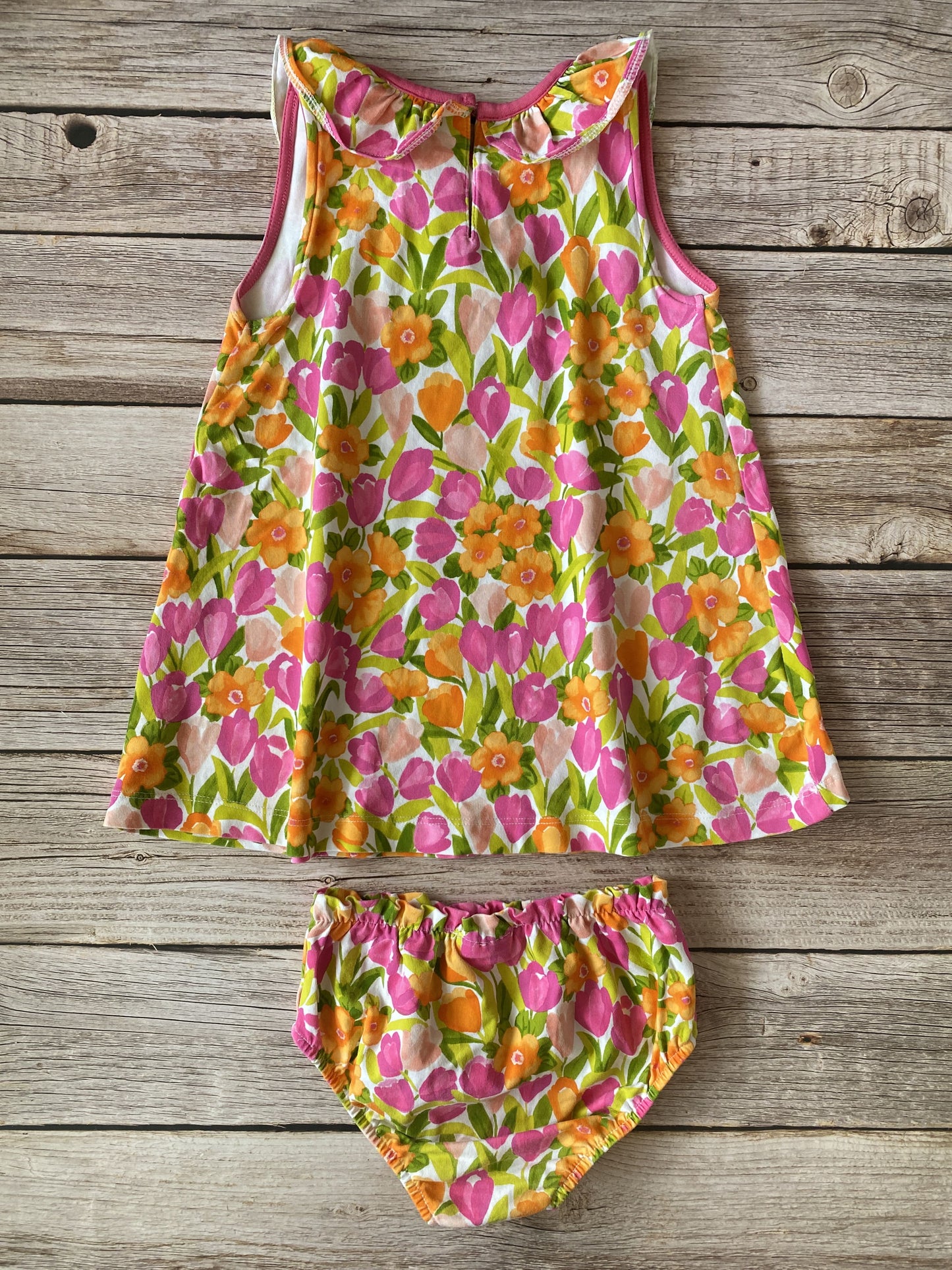 Vestito senza manica e copripannolino