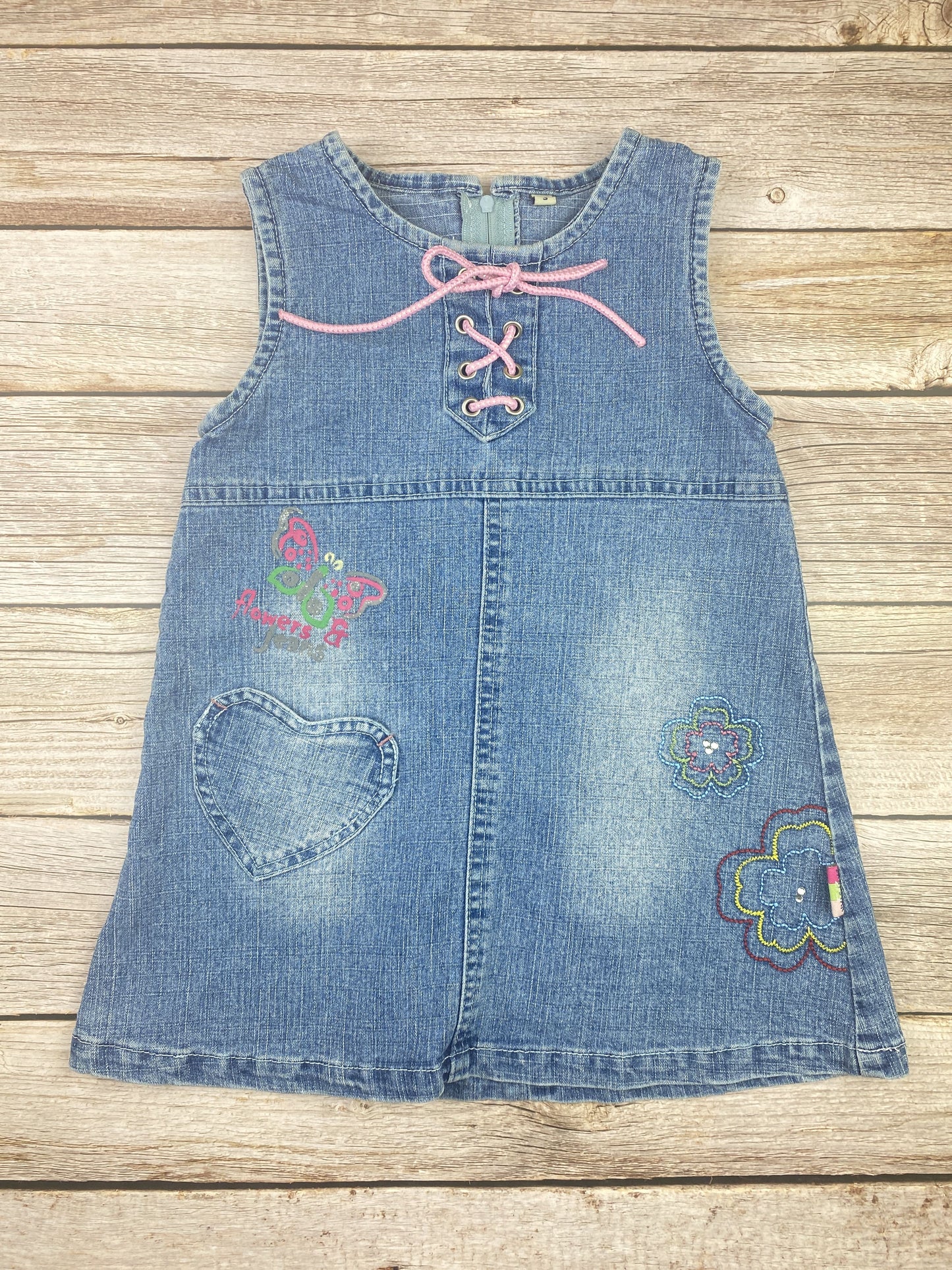 Vestito senza manica in jeans