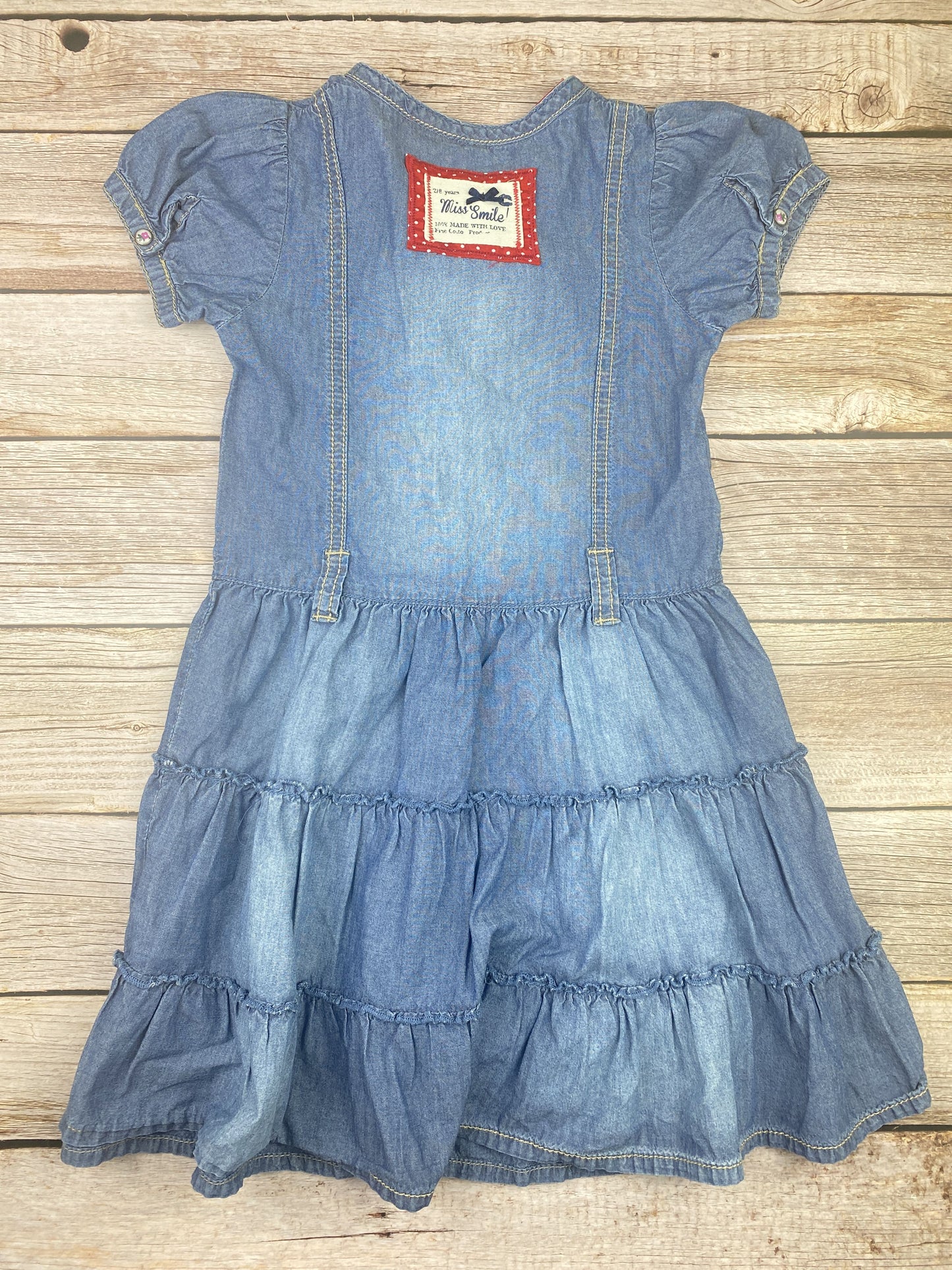 Vestito manica corta in jeans leggero