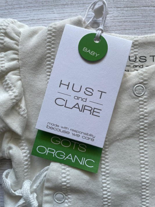 Maglietta incrociata neonato Hust & Claire in cotone biologico
