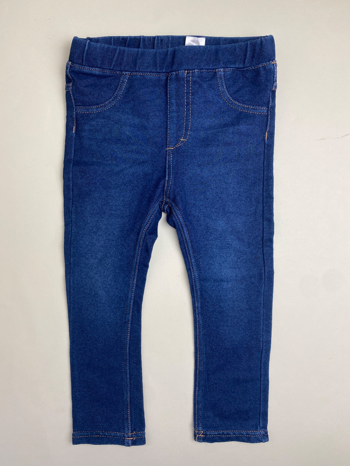 Leggings Bambino Effetto Jeans Blu
