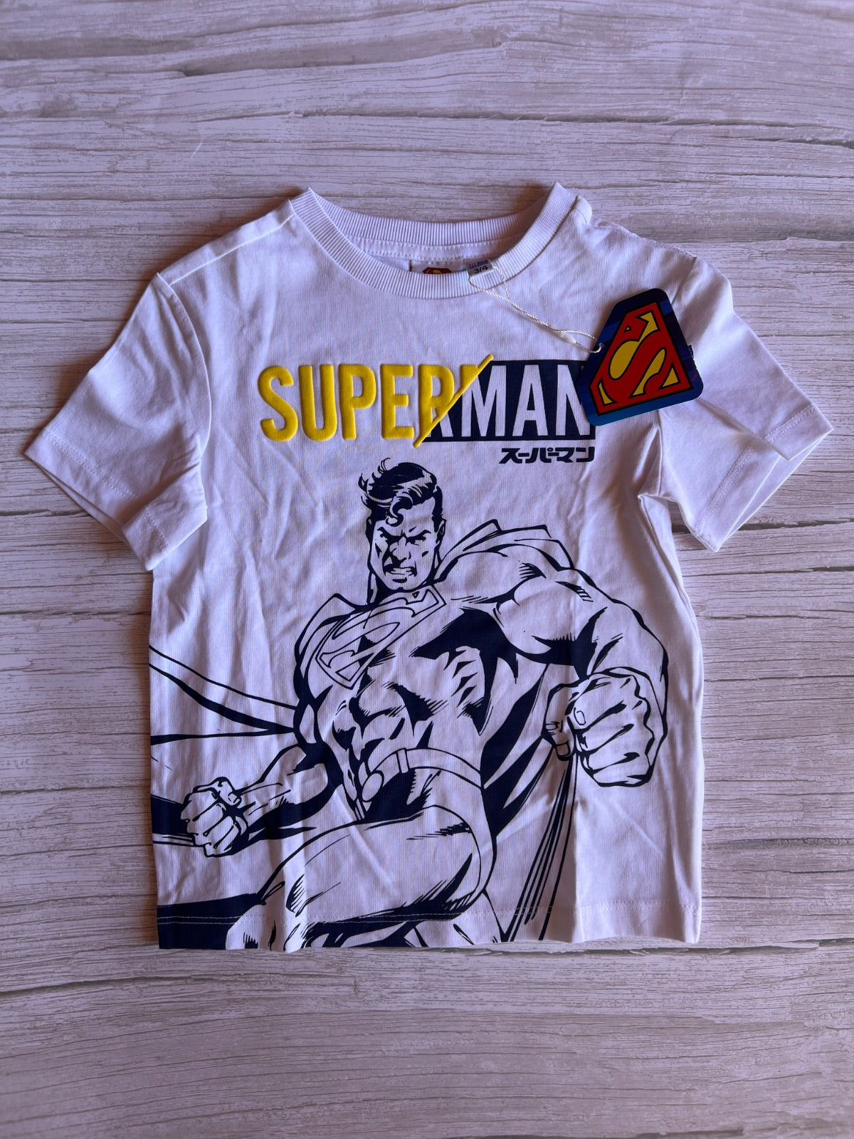 Maglietta Superman Bianca per Bambino