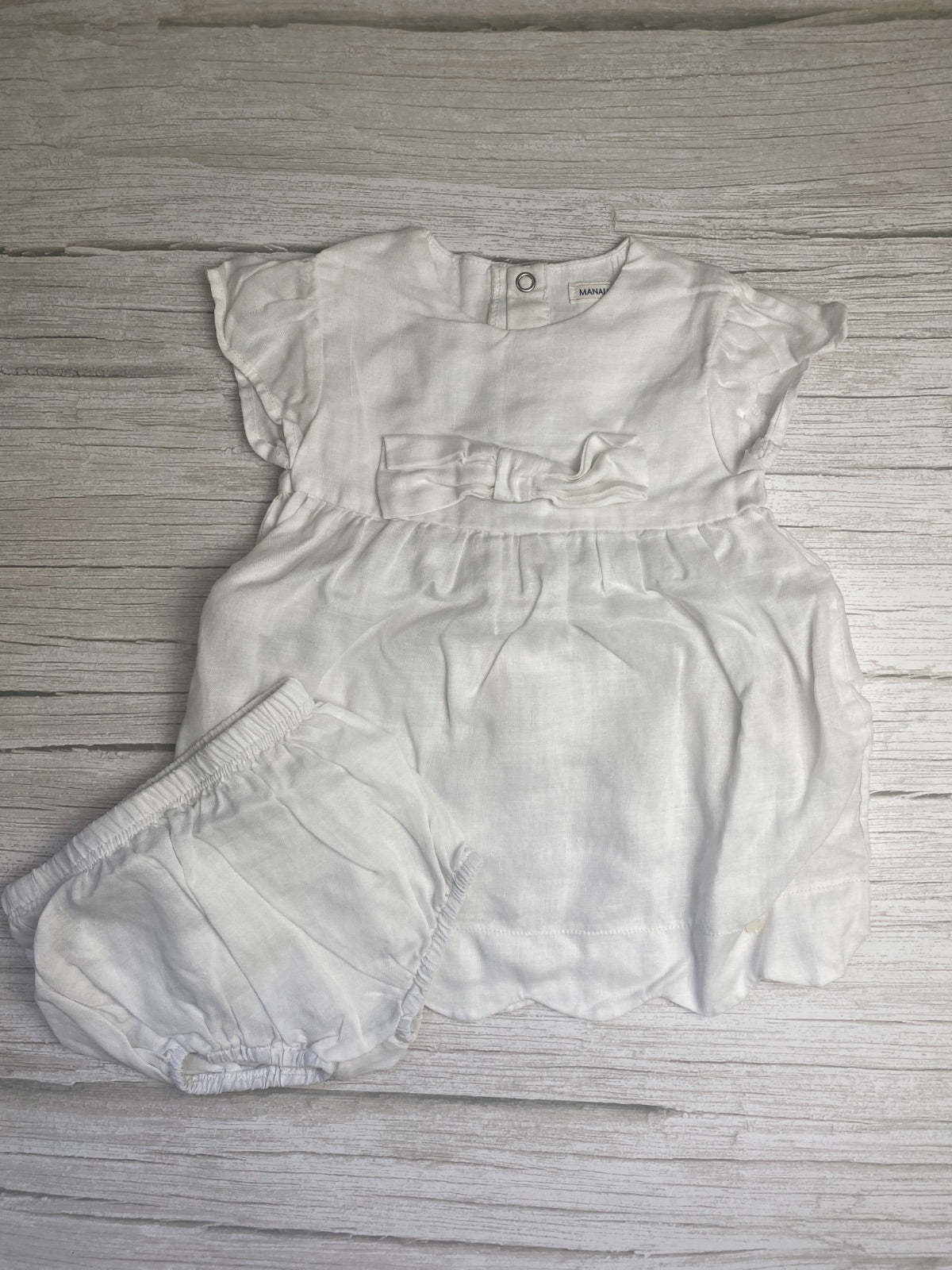 Vestito e culotte in lino
