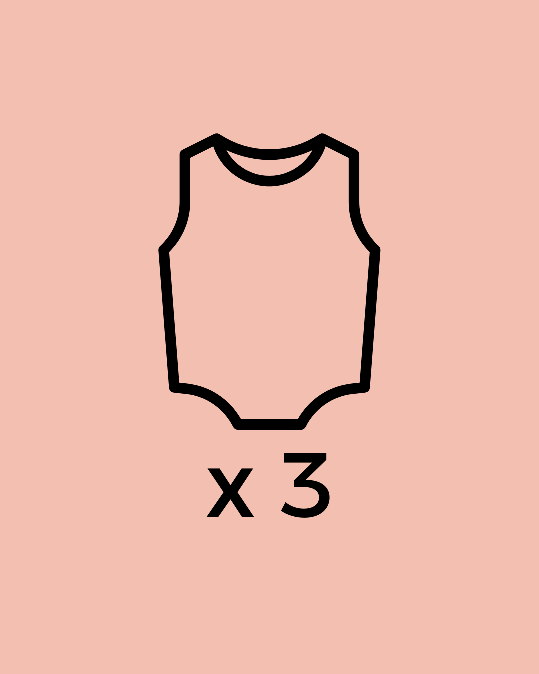 Box 3 body senza manica bambina