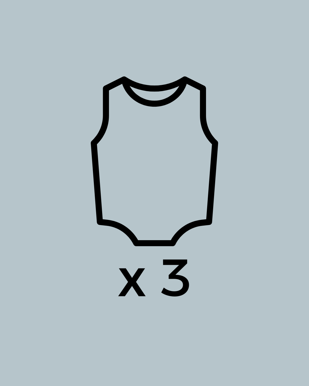 Box 3 body senza manica bambino