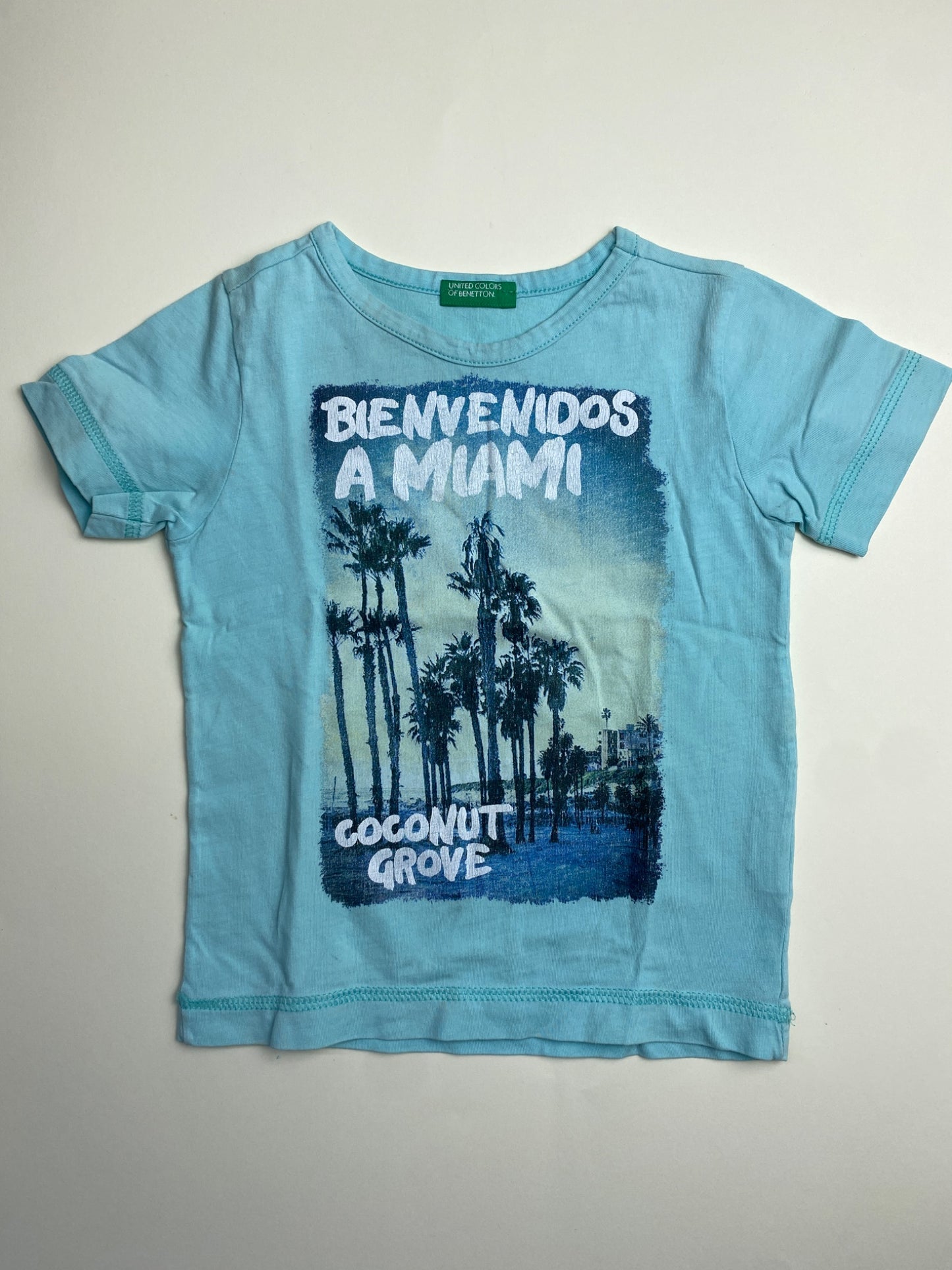 T-shirt Azzurra con Stampa