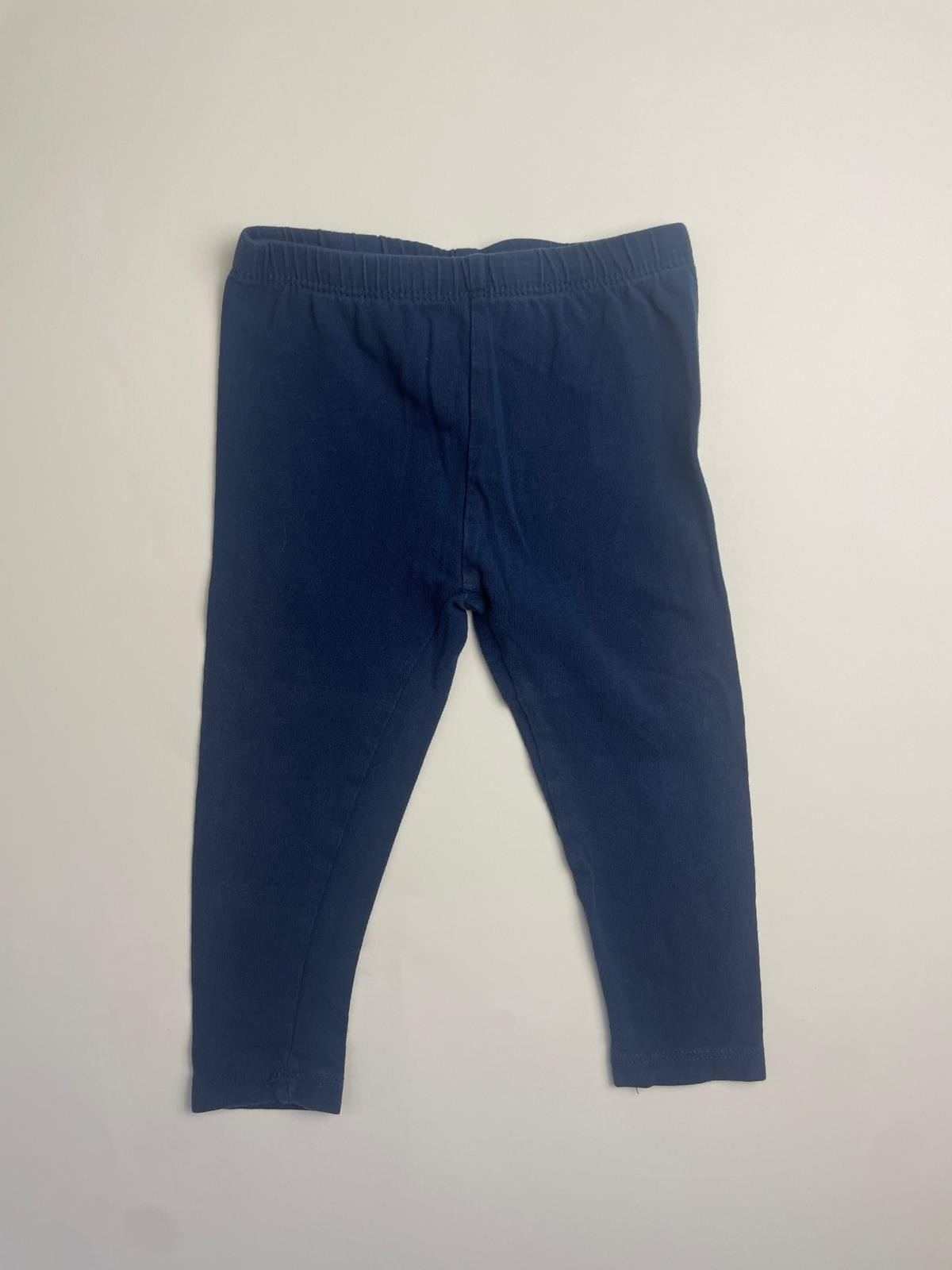 Leggings Bambino Blu Navy con Texture