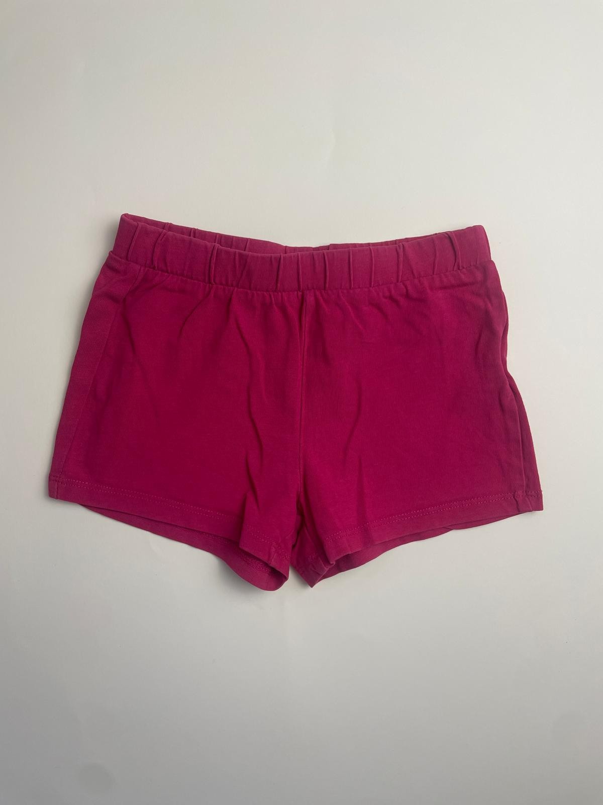 Shorts sportivi rosa fucsia con elastico